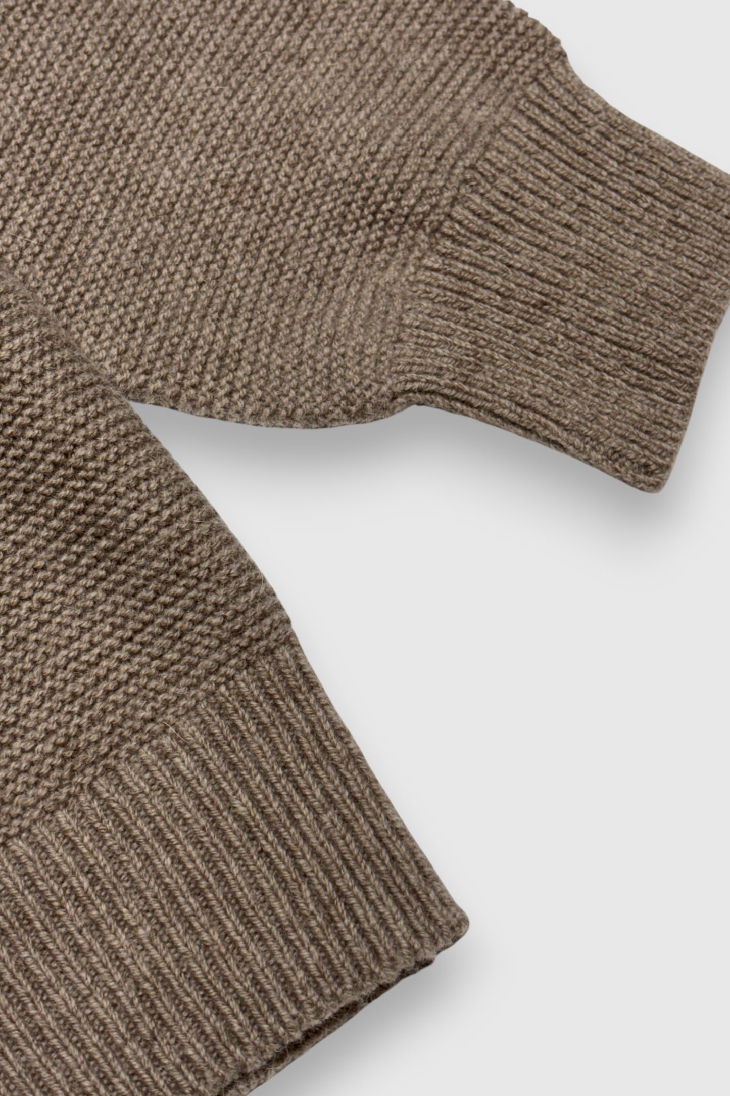 【MITTAN】アルパカウールセーター　薄茶