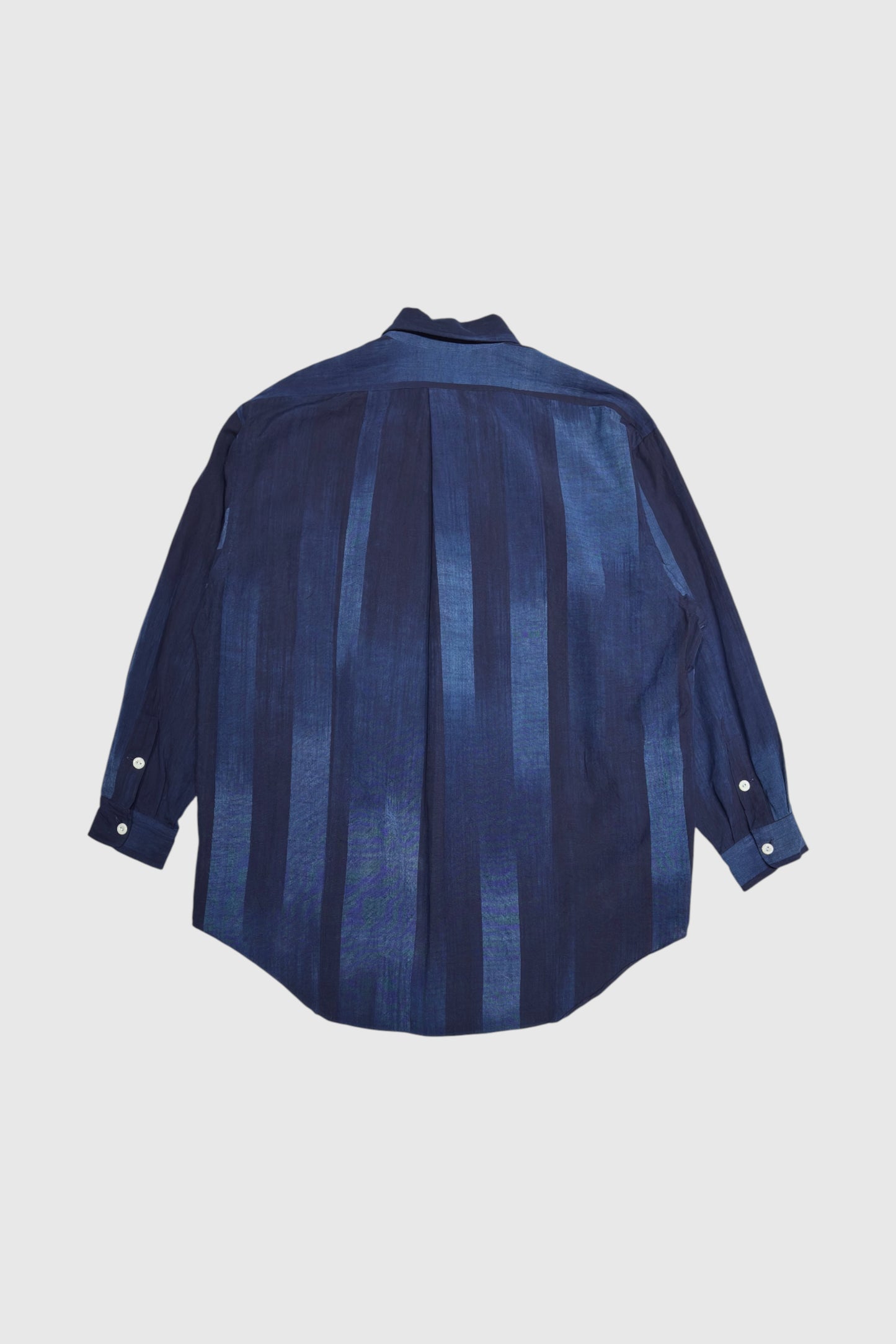 【SOWBOW】SOWBOW SHIRT -G "KURUME-KASURI" True INDIGO Stripe