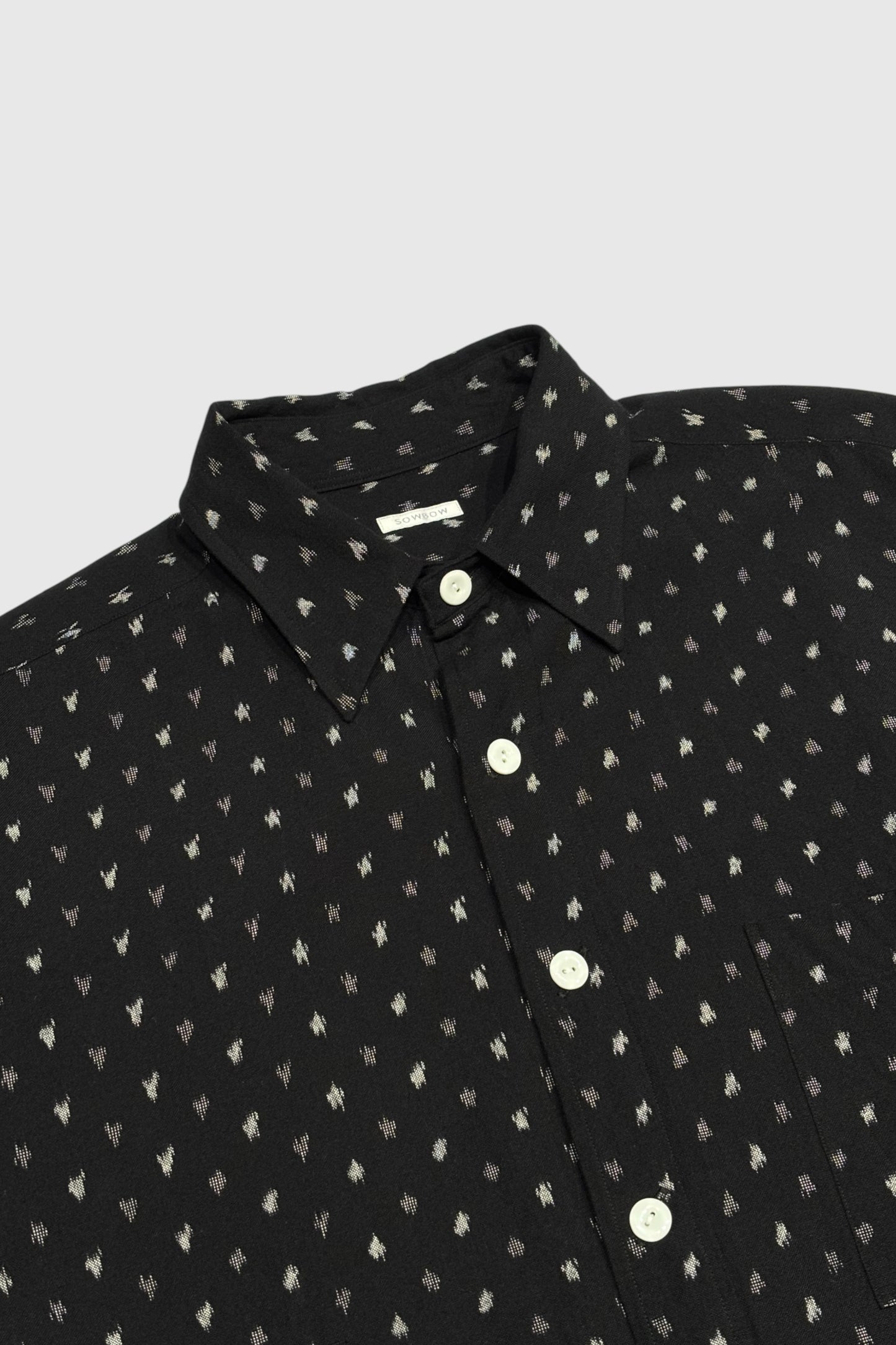 【SOWBOW】SOWBOW SHIRT -G "KURUME-KASURI" POLKA DOTS