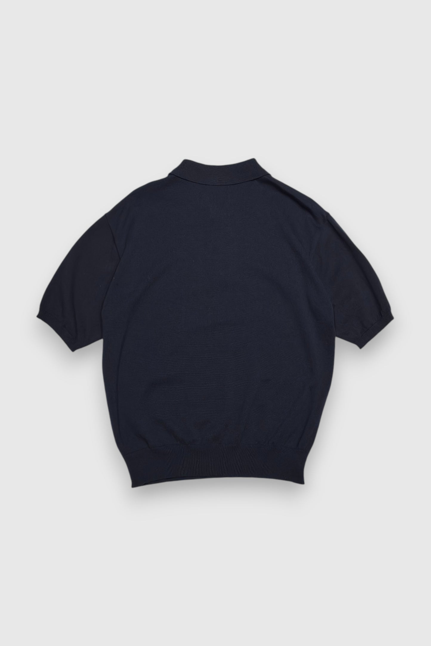 【LOYM】KNIT POLO HALF SLEEVE　DARK NAVY