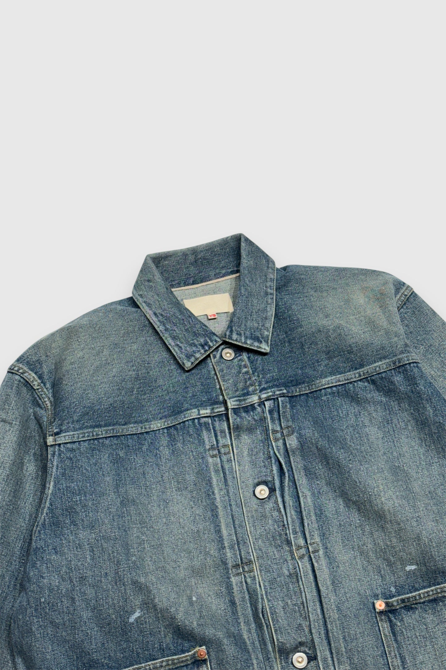 【YOKO SAKAMOTO】PLEATS JACKET ( FADE INDIGO )