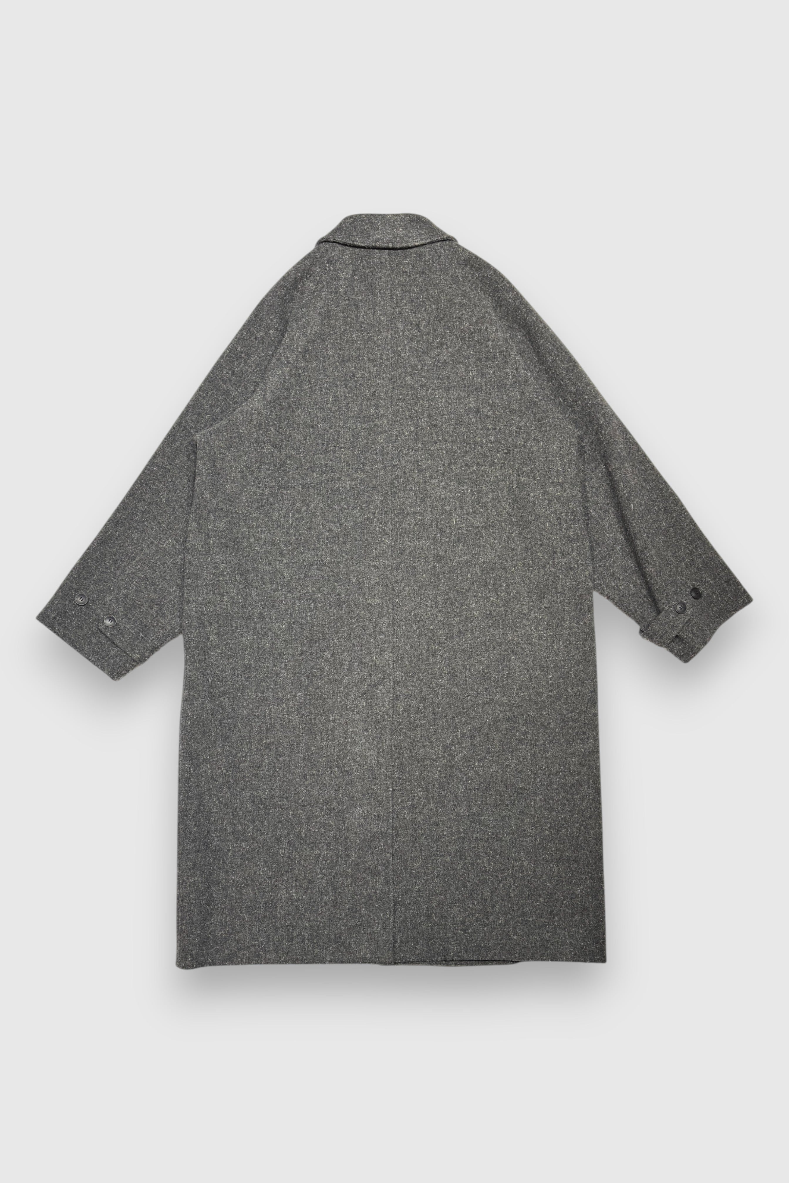 YOKO SAKAMOTO】BAL COLLAR COAT (CHARCOAL GRAY) – NOUNZ