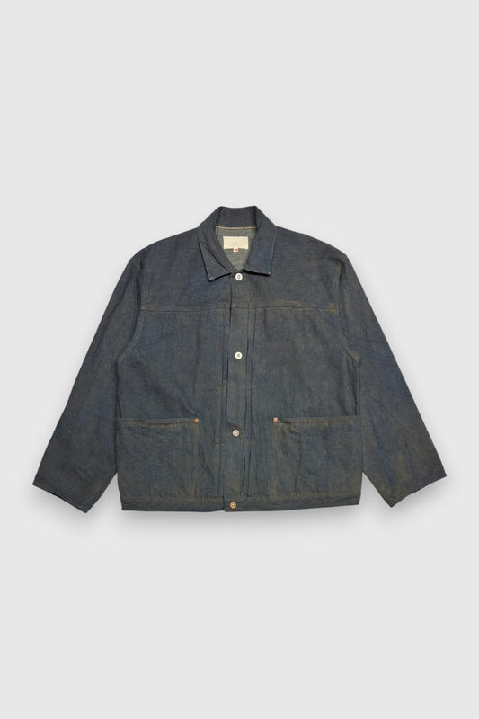 【YOKO SAKAMOTO】PLEATS JACKET ( YELLOW OCHRE )