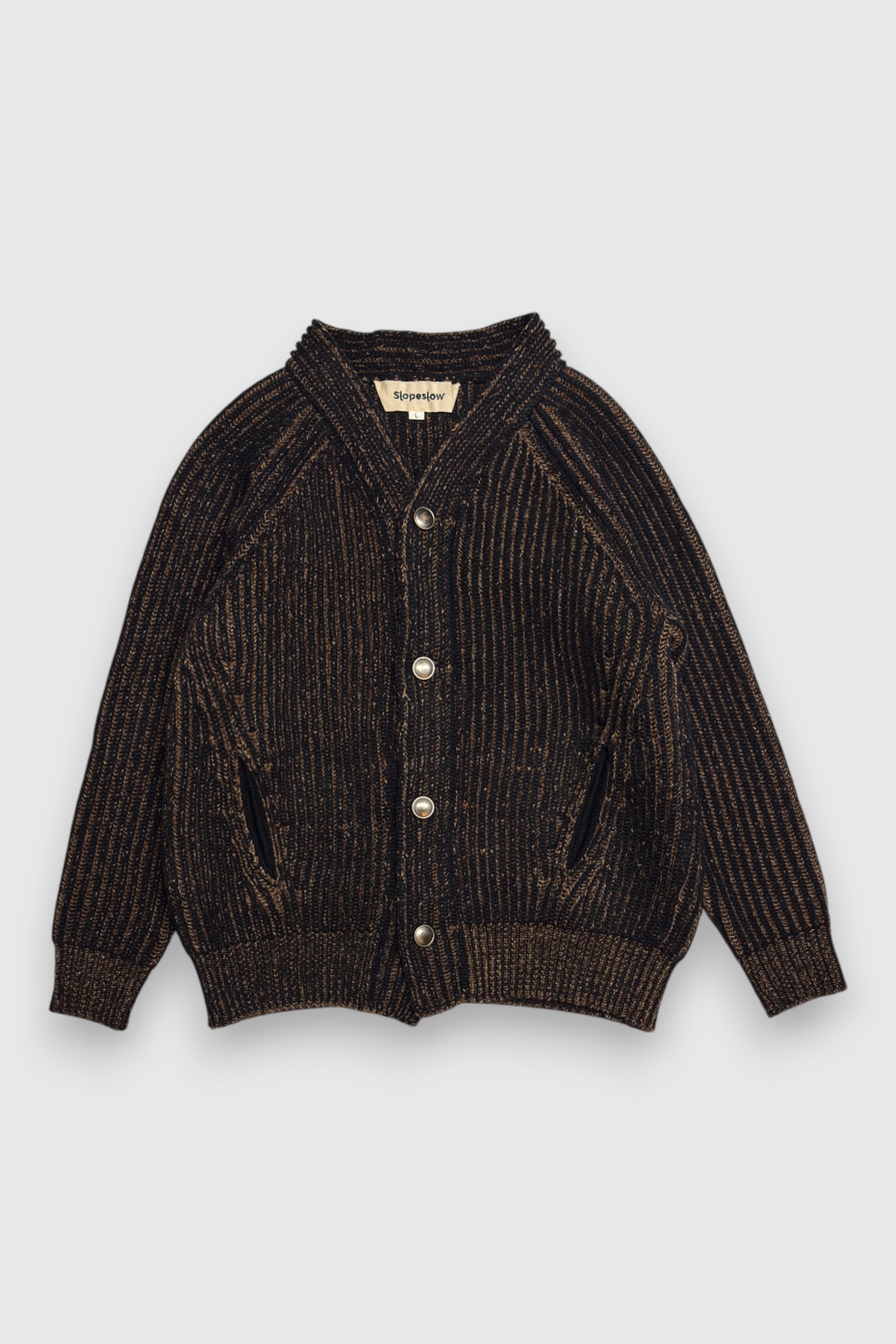 slopeslow ニットカーディガン Slopeslow】V neck cardigan(railroader) – NOUNZ