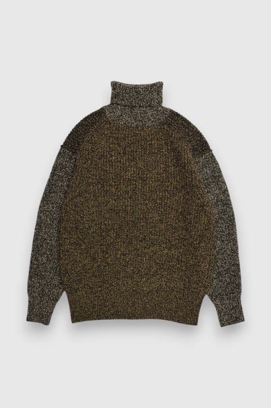 【Slopeslow】turtle neck sweater(tiger camo)