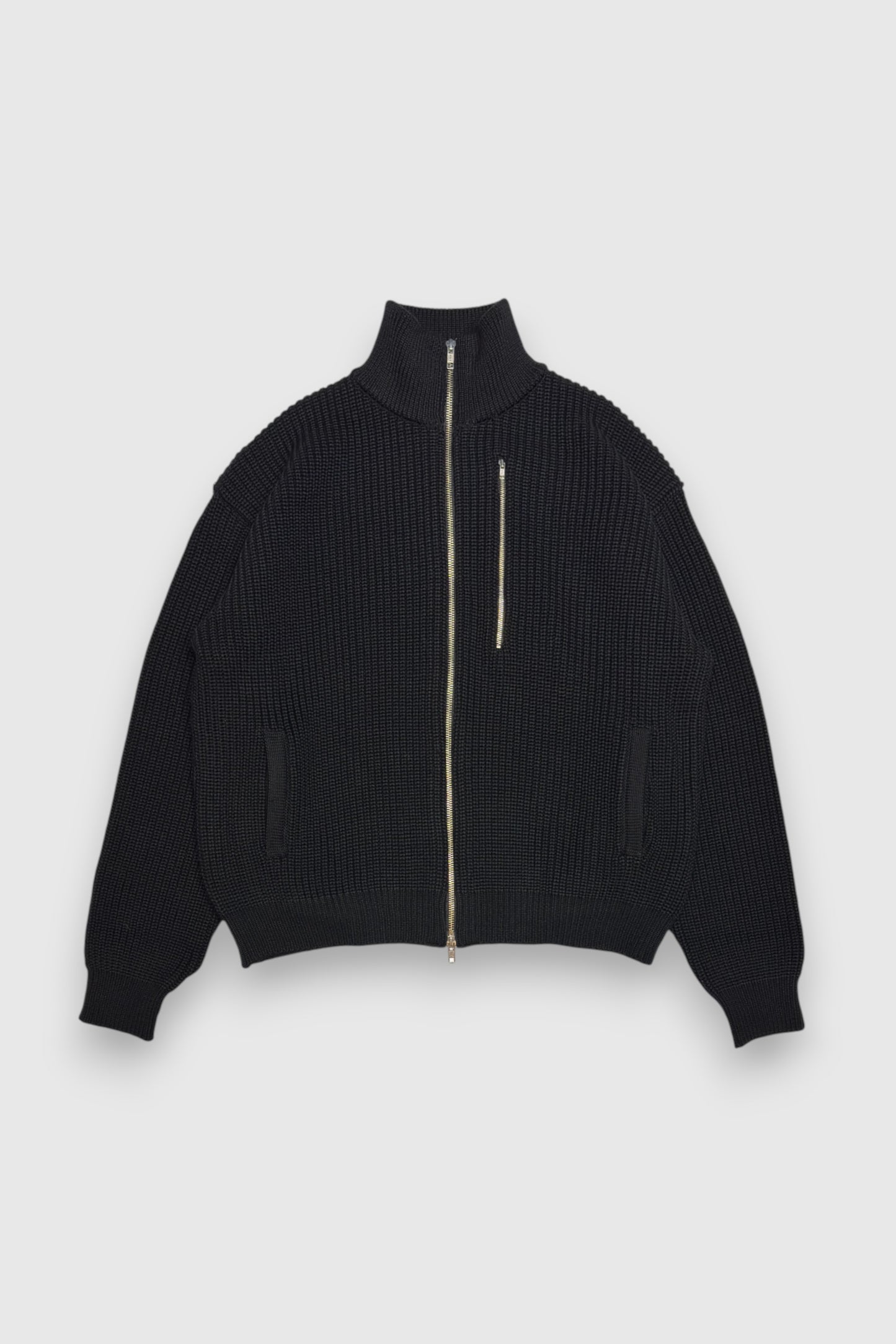 【LOYM】3POCKET DRIVERS KNIT(BLACK)