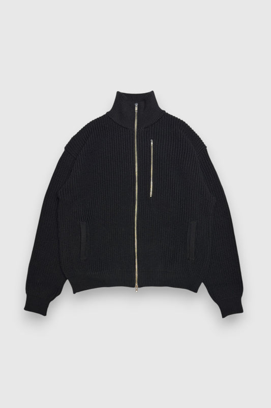 【LOYM】3POCKET DRIVERS KNIT(BLACK)