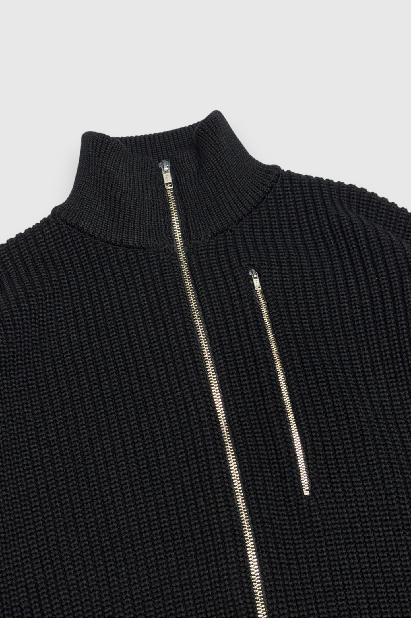 【LOYM】3POCKET DRIVERS KNIT(BLACK)