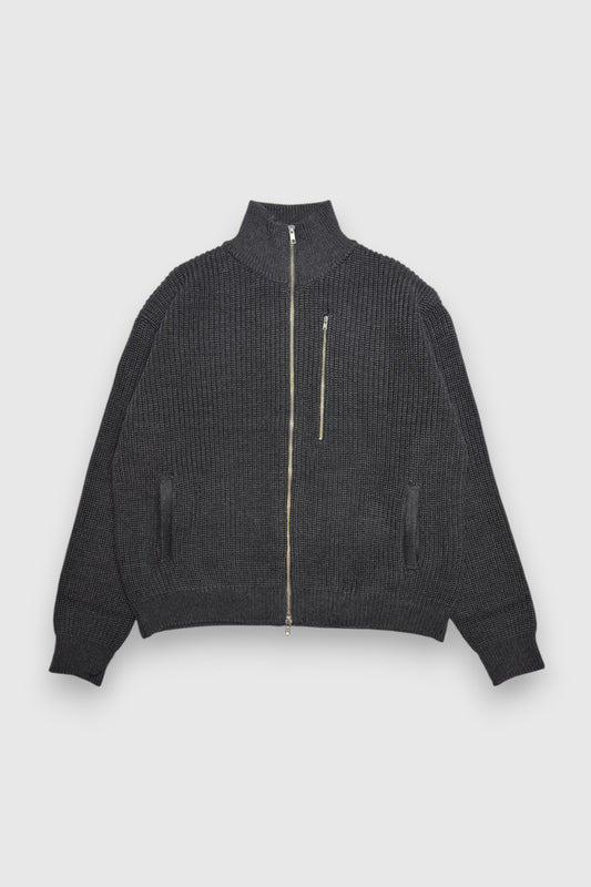 【LOYM】3POCKET DRIVERS KNIT(CHARCOAL GRAY)