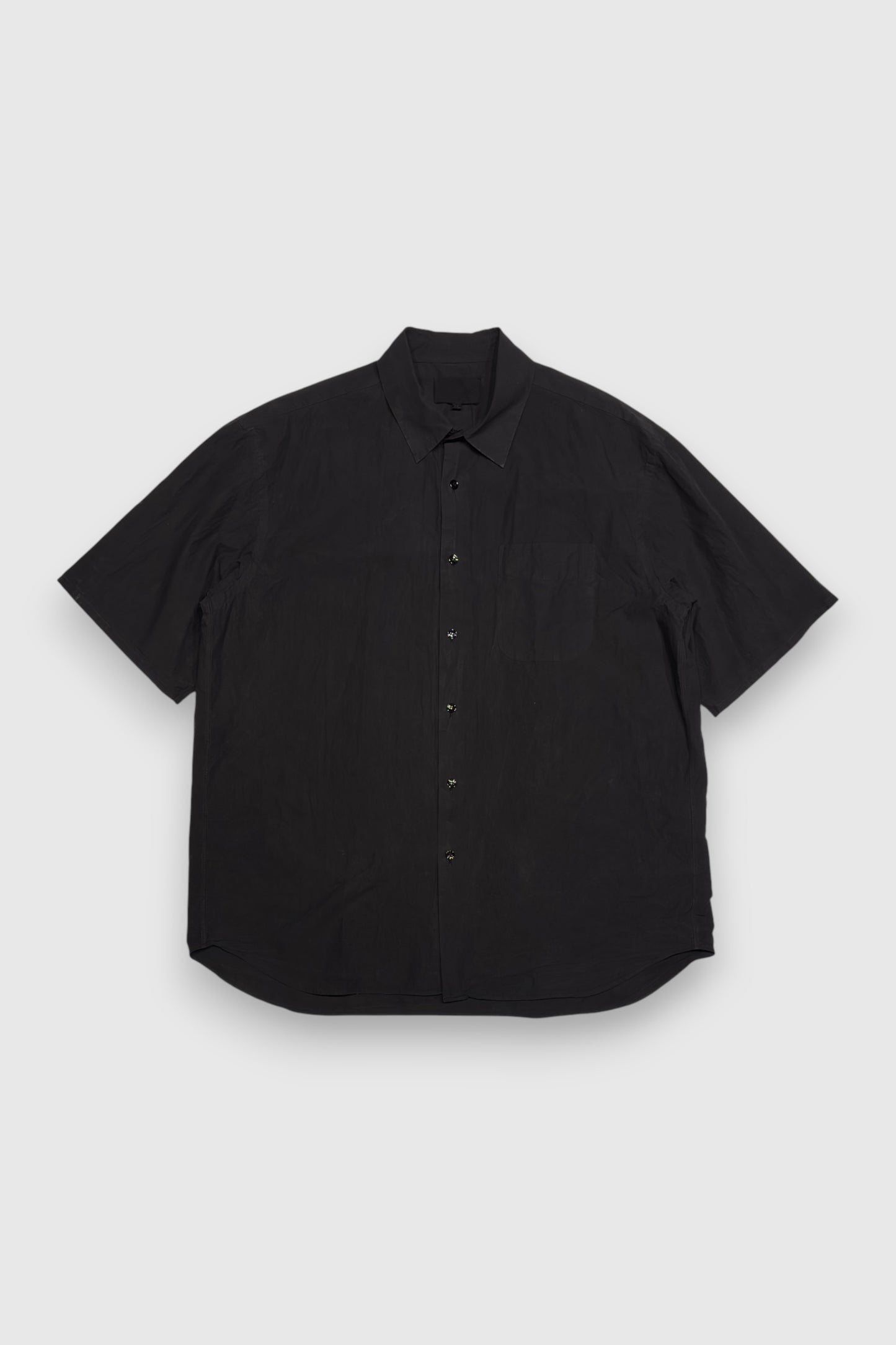 【YOKO SAKAMOTO】REGULAR COLLAR S/S SHIRT(BLACK)