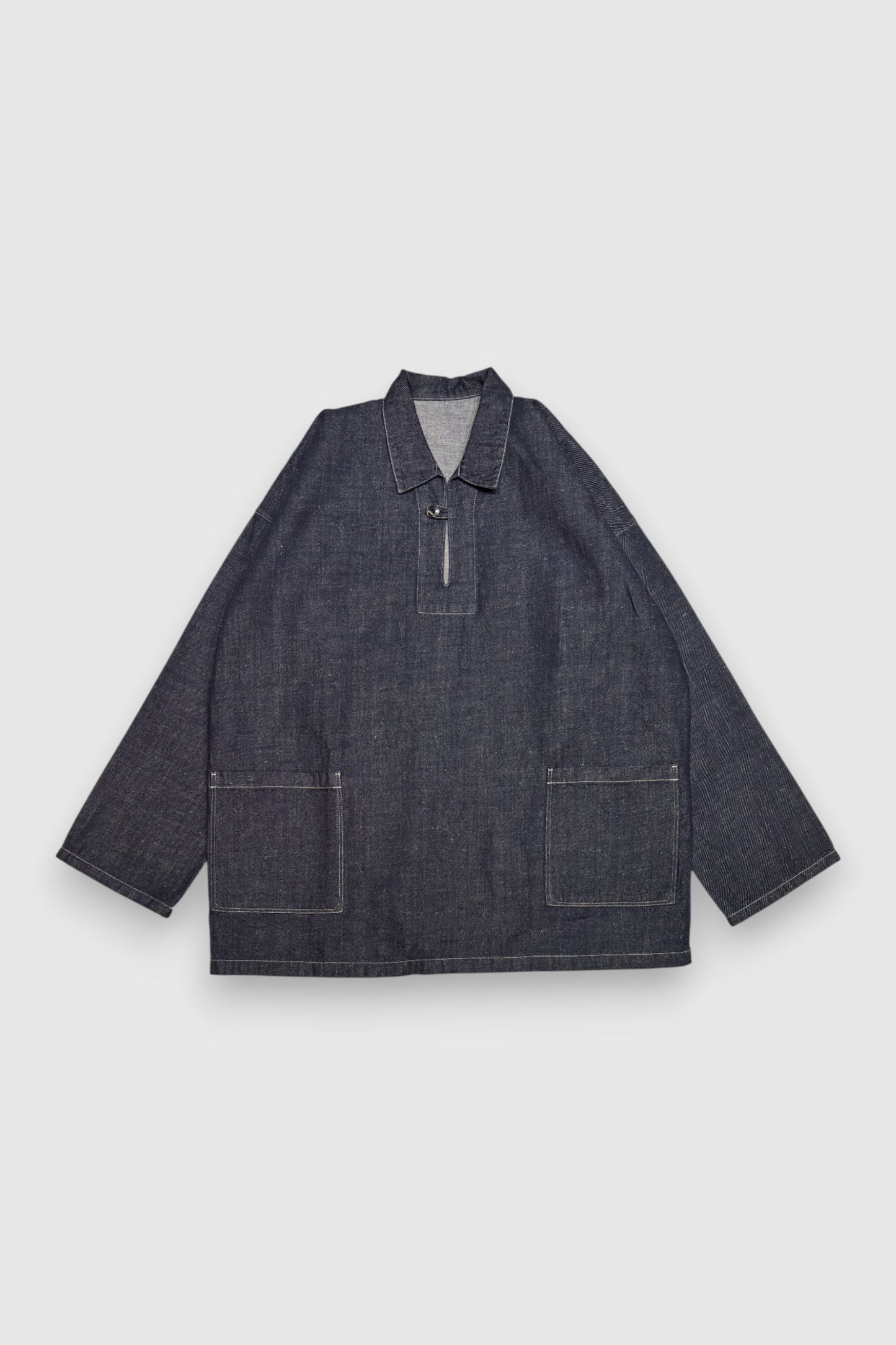 【MITTAN】OC大麻ライトオンスデニムプルオーバー