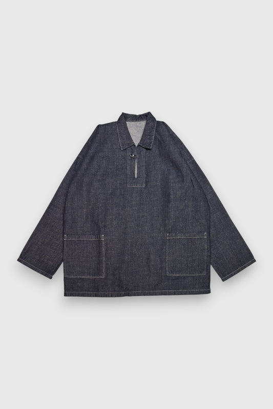 【MITTAN】OC大麻ライトオンスデニムプルオーバー