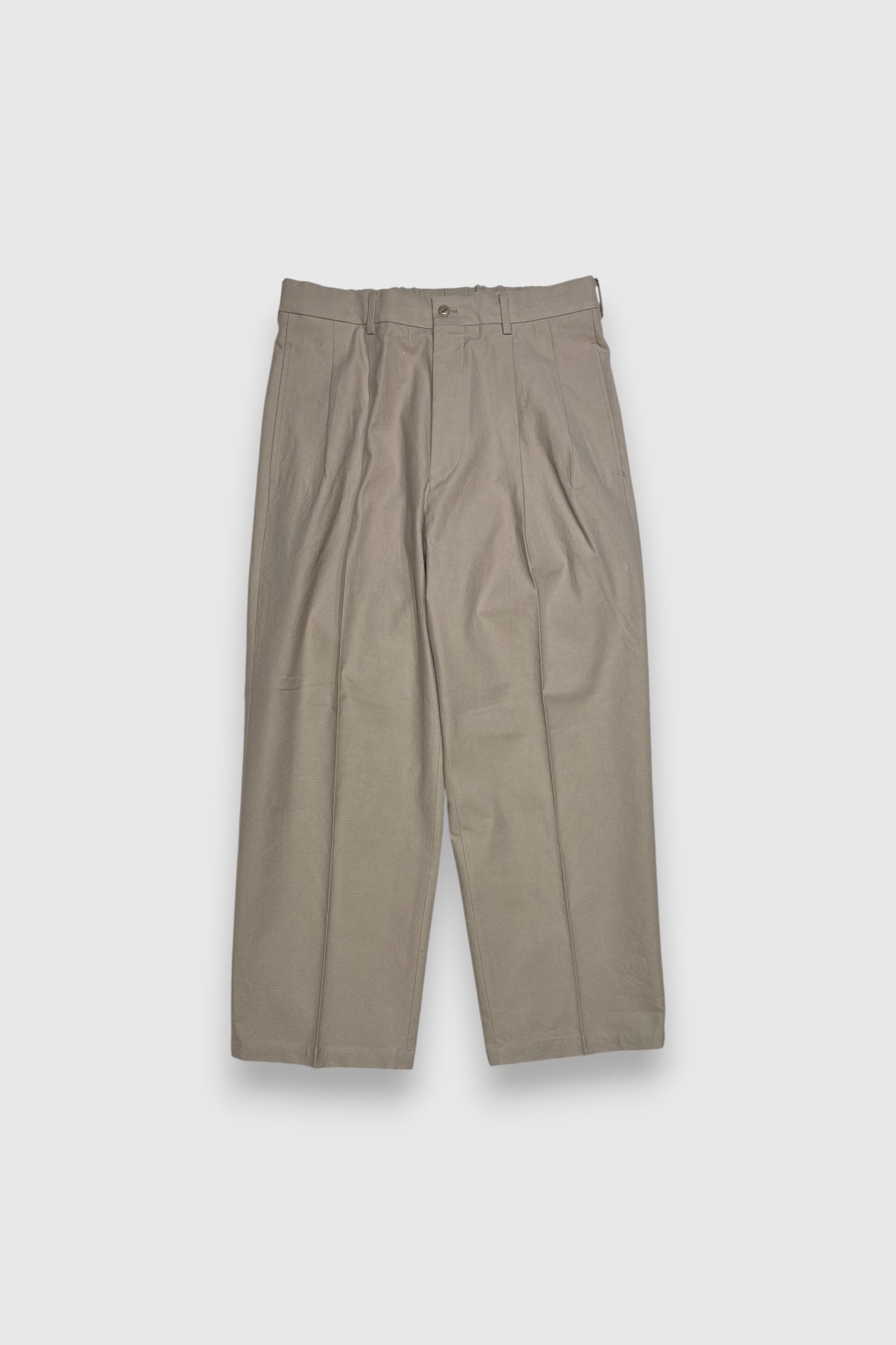 【YOKO SAKAMOTO】DOUBLE PLEATED TROUSERS(BEIGE)