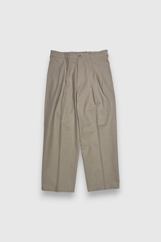 【YOKO SAKAMOTO】DOUBLE PLEATED TROUSERS(BEIGE)