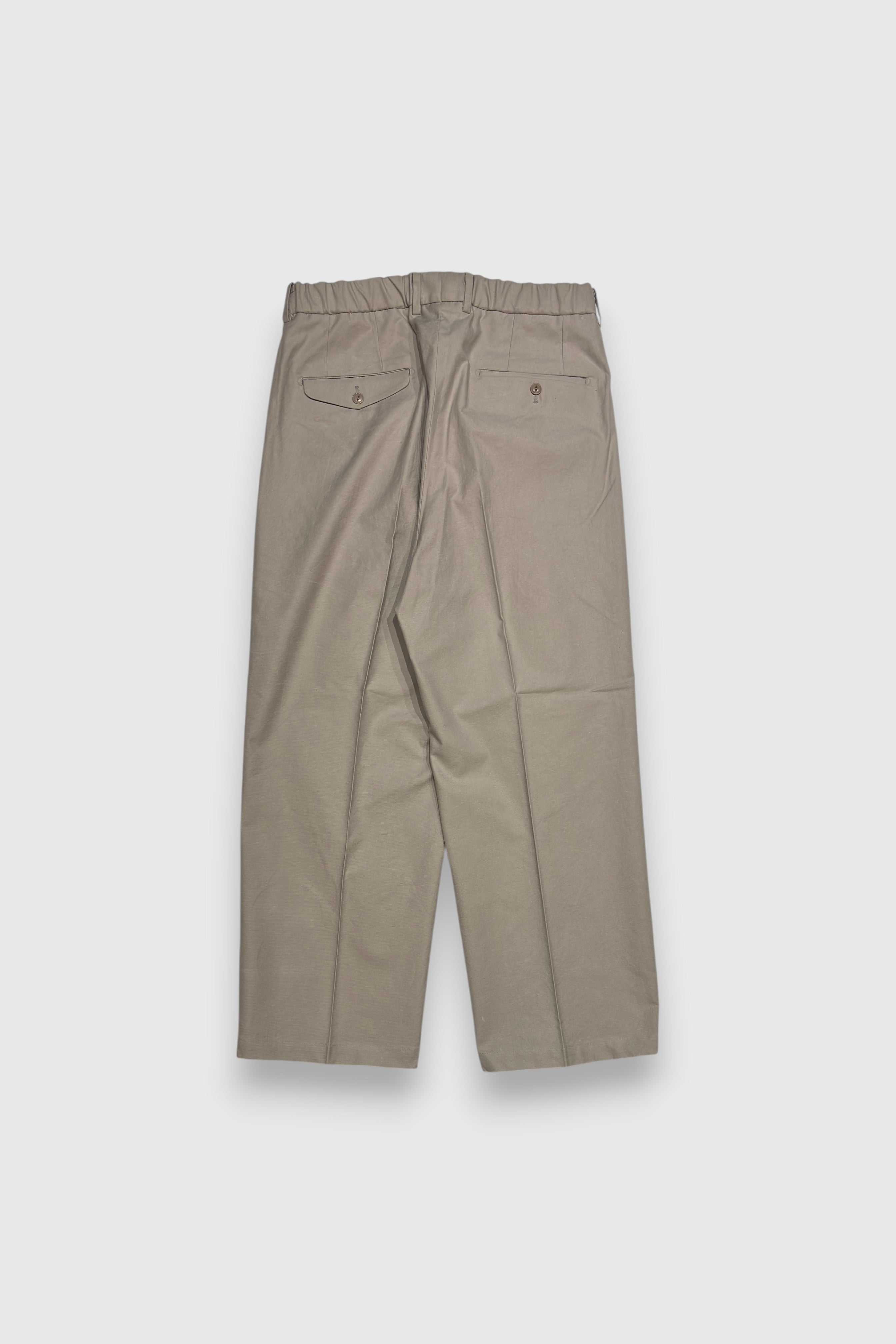 YOKO SAKAMOTO】DOUBLE PLEATED TROUSERS(BEIGE) – NOUNZ
