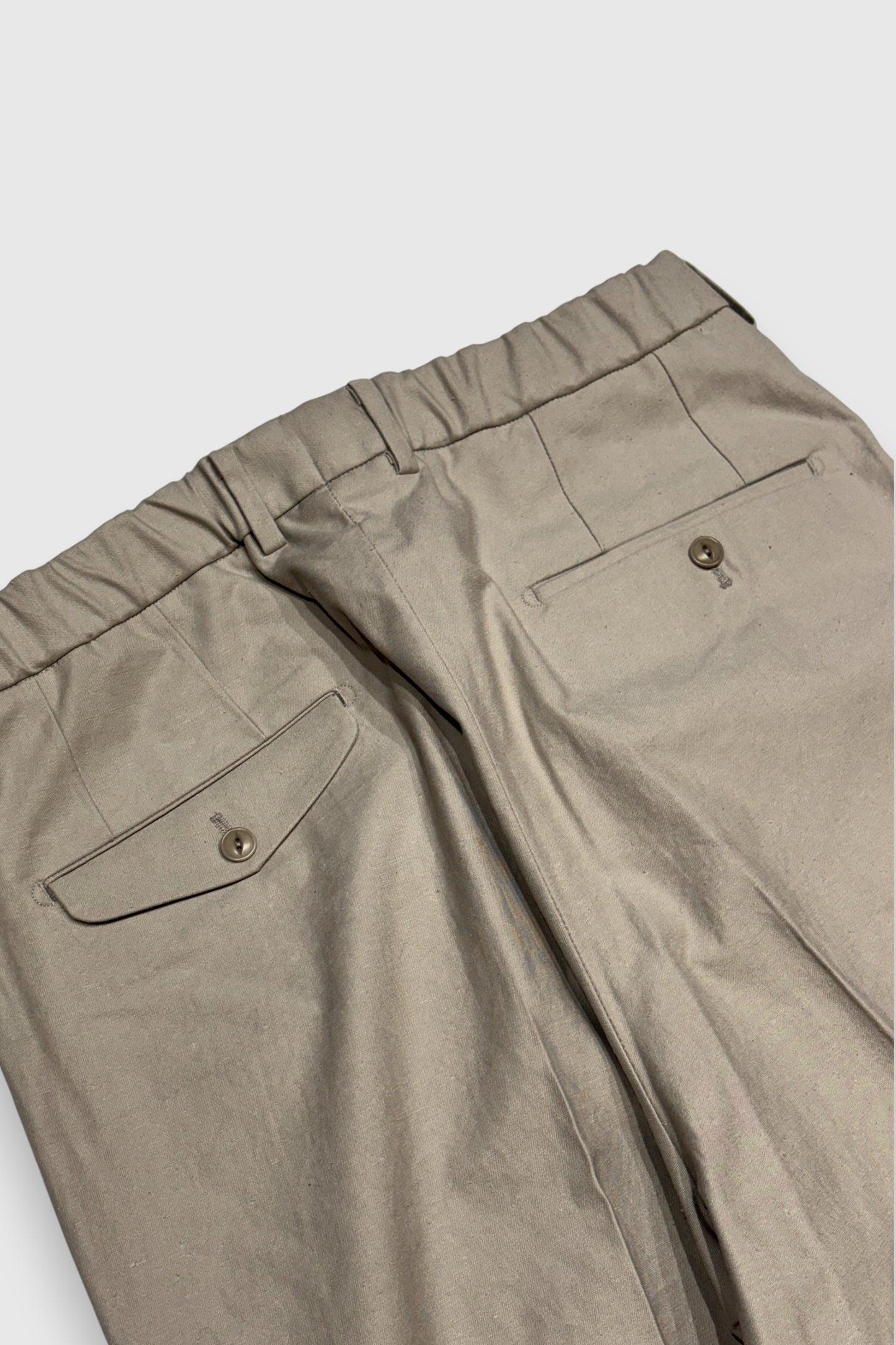 【YOKO SAKAMOTO】DOUBLE PLEATED TROUSERS(BEIGE)