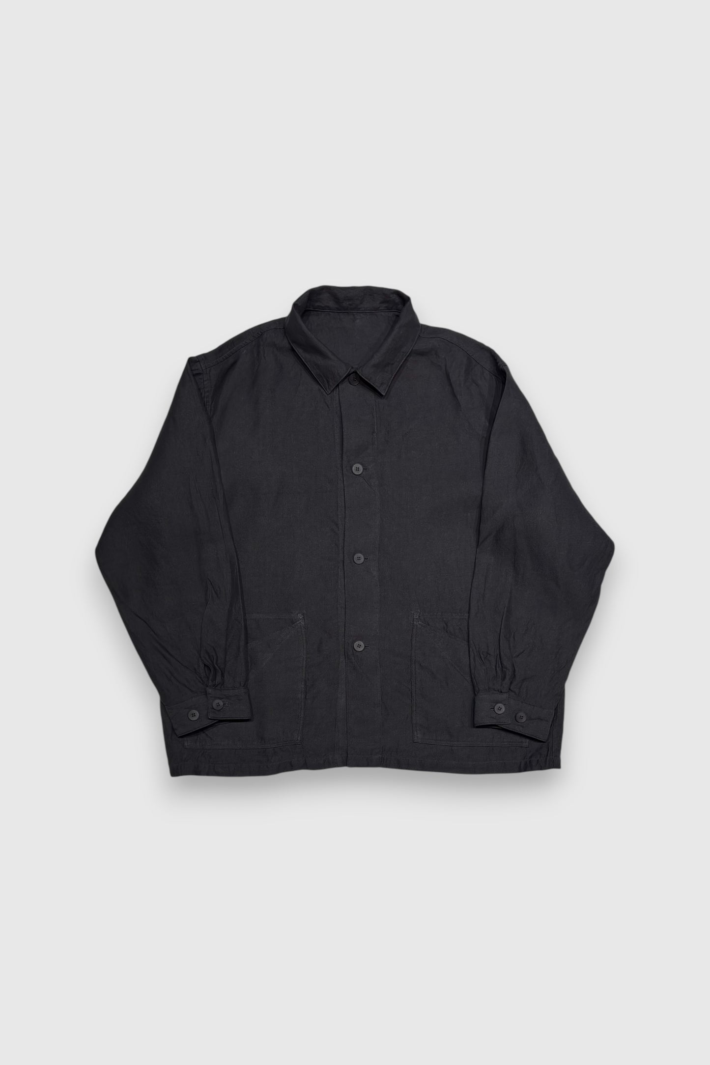 【MITTAN】和紙大麻ジャケット（墨黒）