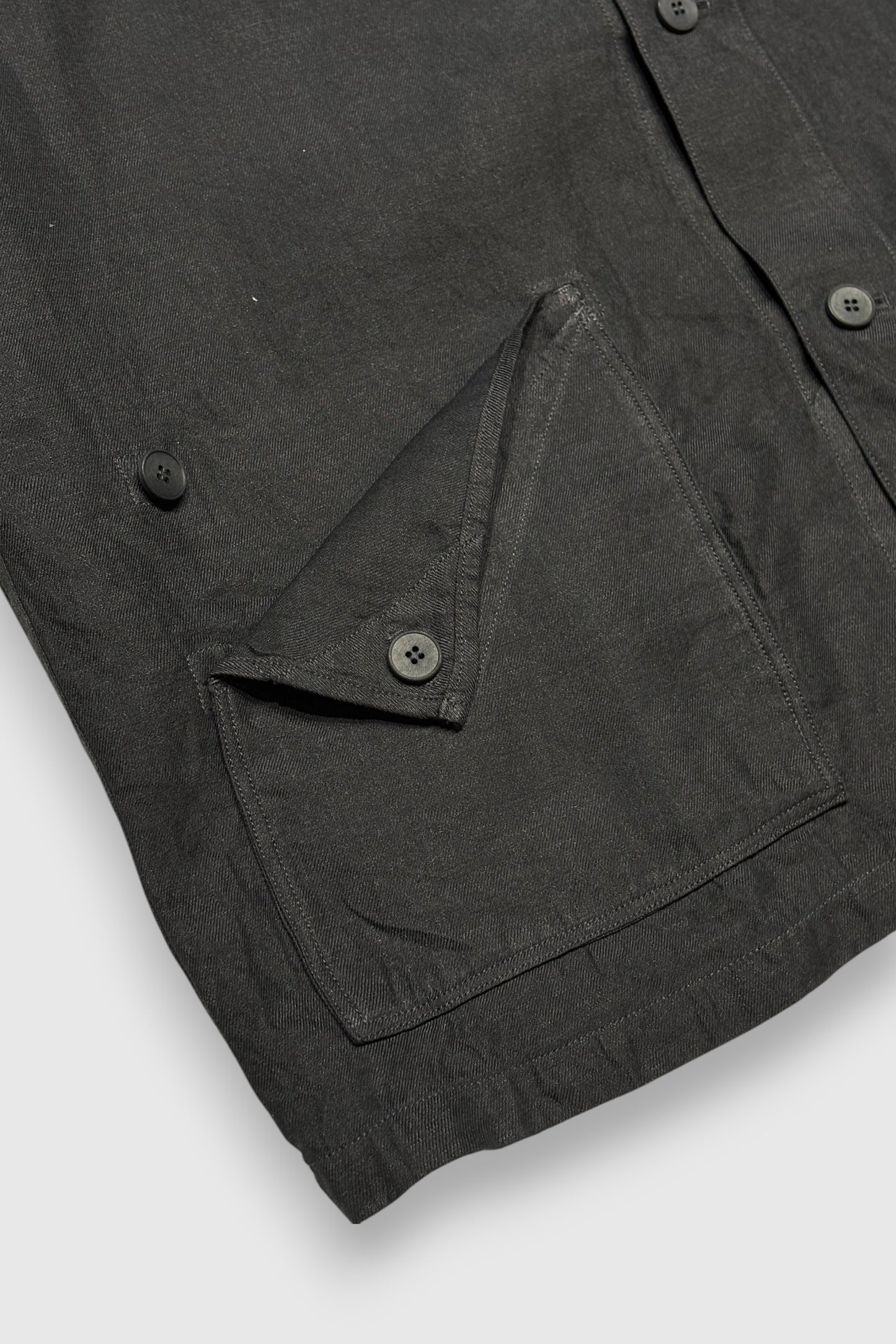 【MITTAN】和紙大麻ジャケット（墨黒）