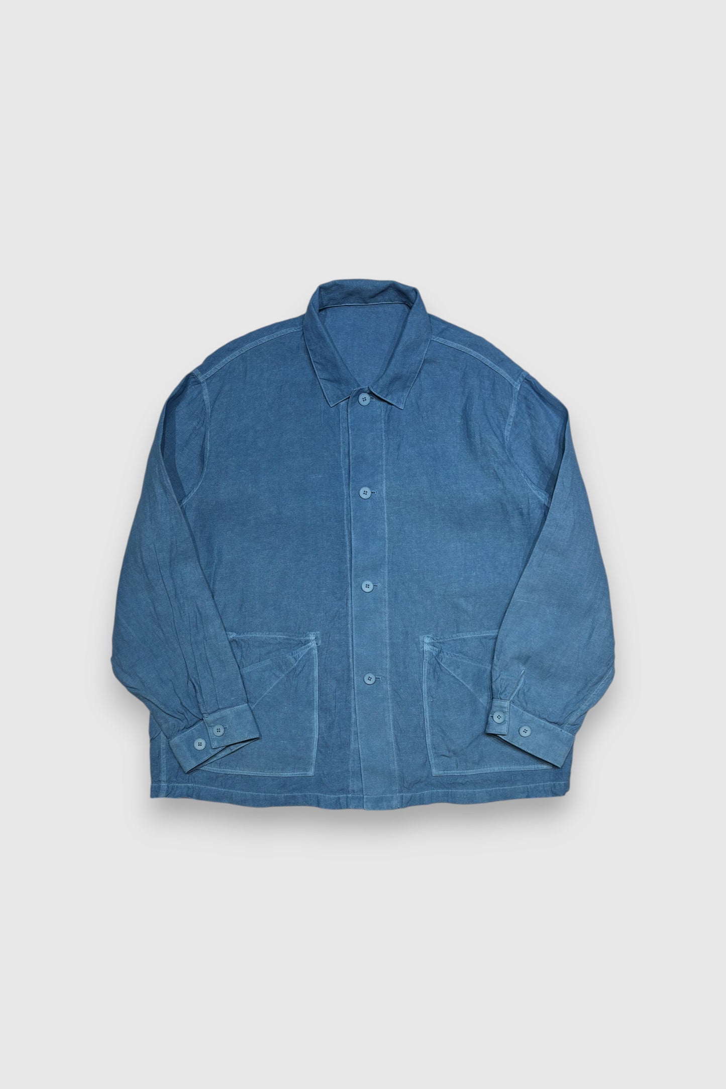 【MITTAN】和紙大麻ジャケット（草木染　藍（淡））