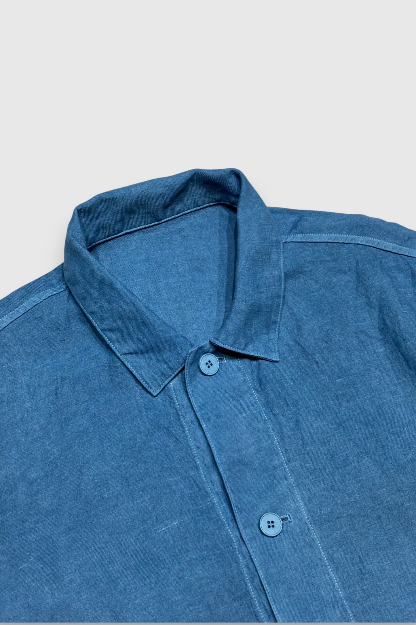 【MITTAN】和紙大麻ジャケット（草木染　藍（淡））