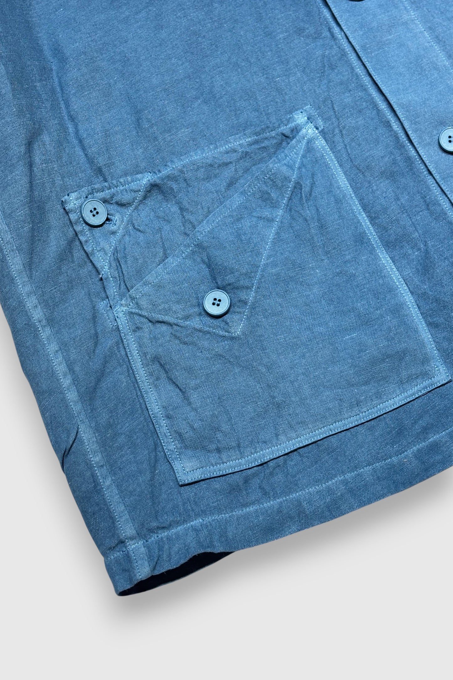 【MITTAN】和紙大麻ジャケット（草木染　藍（淡））