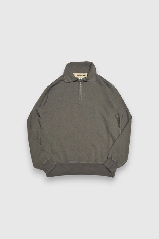 【Slopeslow】half zip top (khaki)
