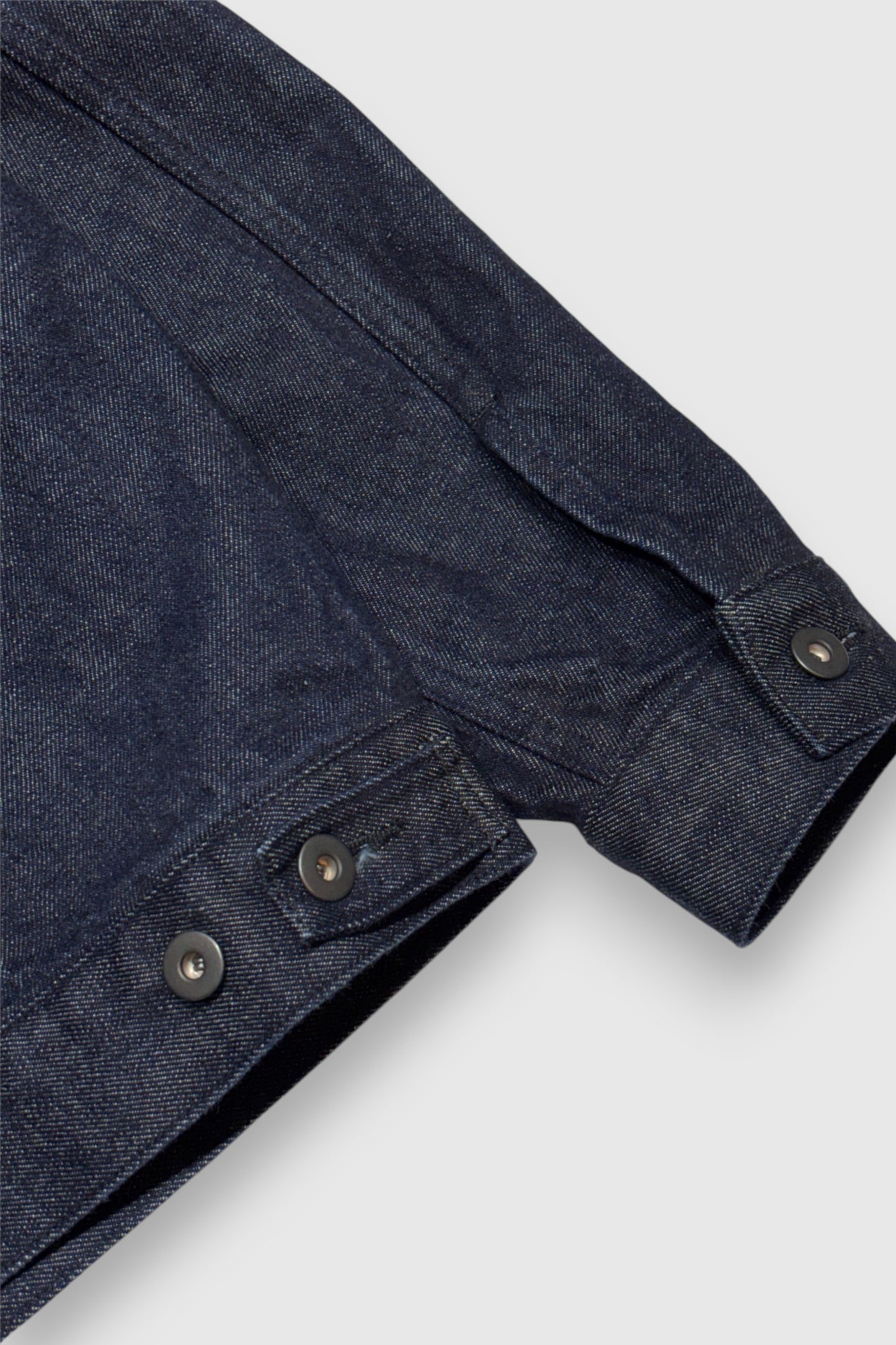 【LOYM】LEATHER COLLAR DENIM JACKET