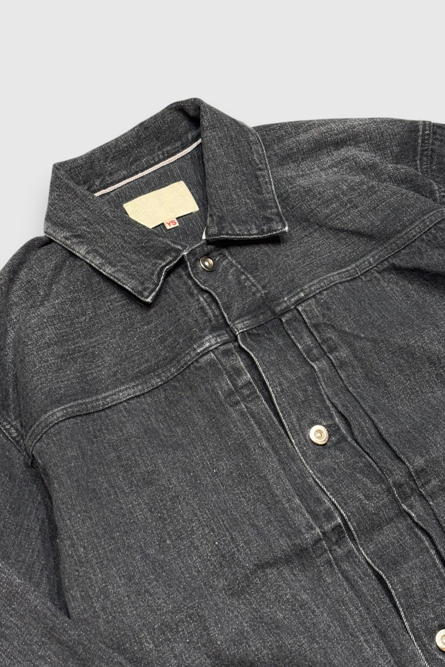 【YOKO SAKAMOTO】PLEATS JACKET (FADE BLACK)