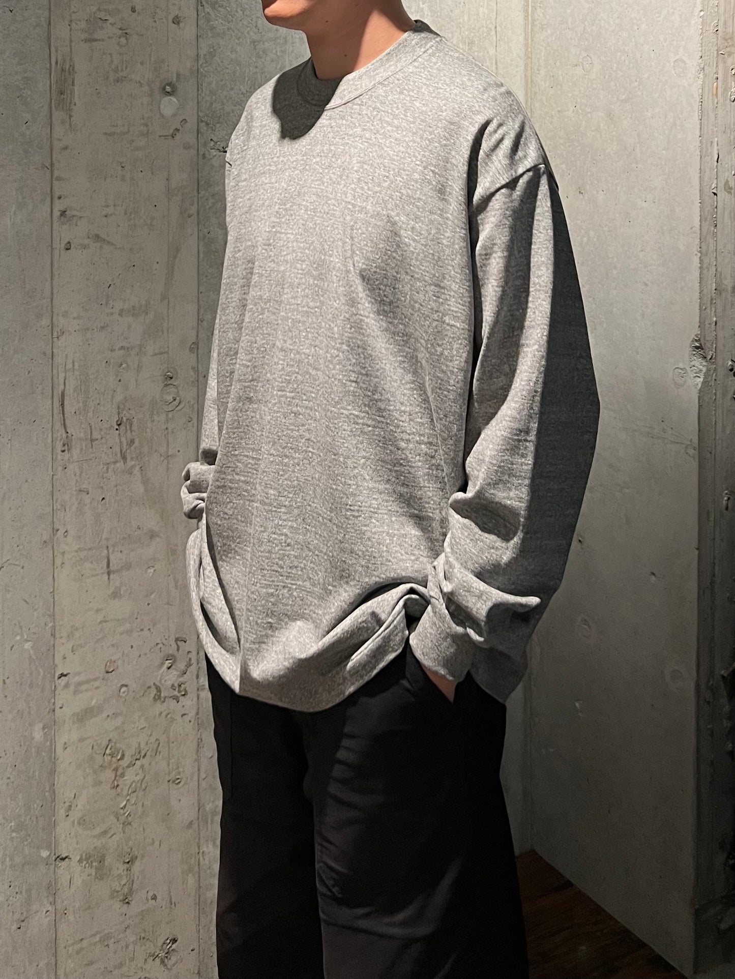 【YOKO SAKAMOTO】TUBE L/S T-SHIRT (HEATHER GRAY)