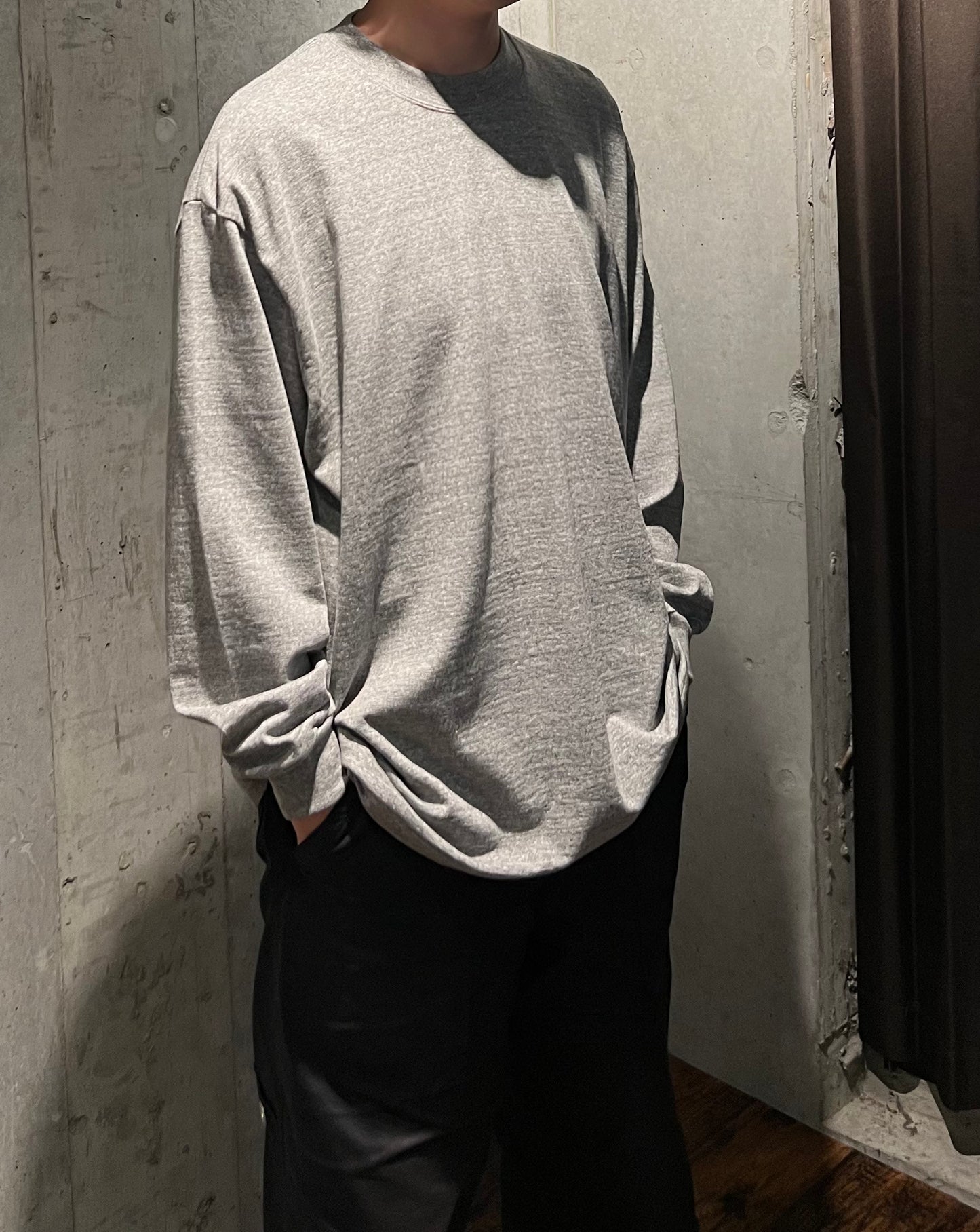 【YOKO SAKAMOTO】TUBE L/S T-SHIRT (HEATHER GRAY)