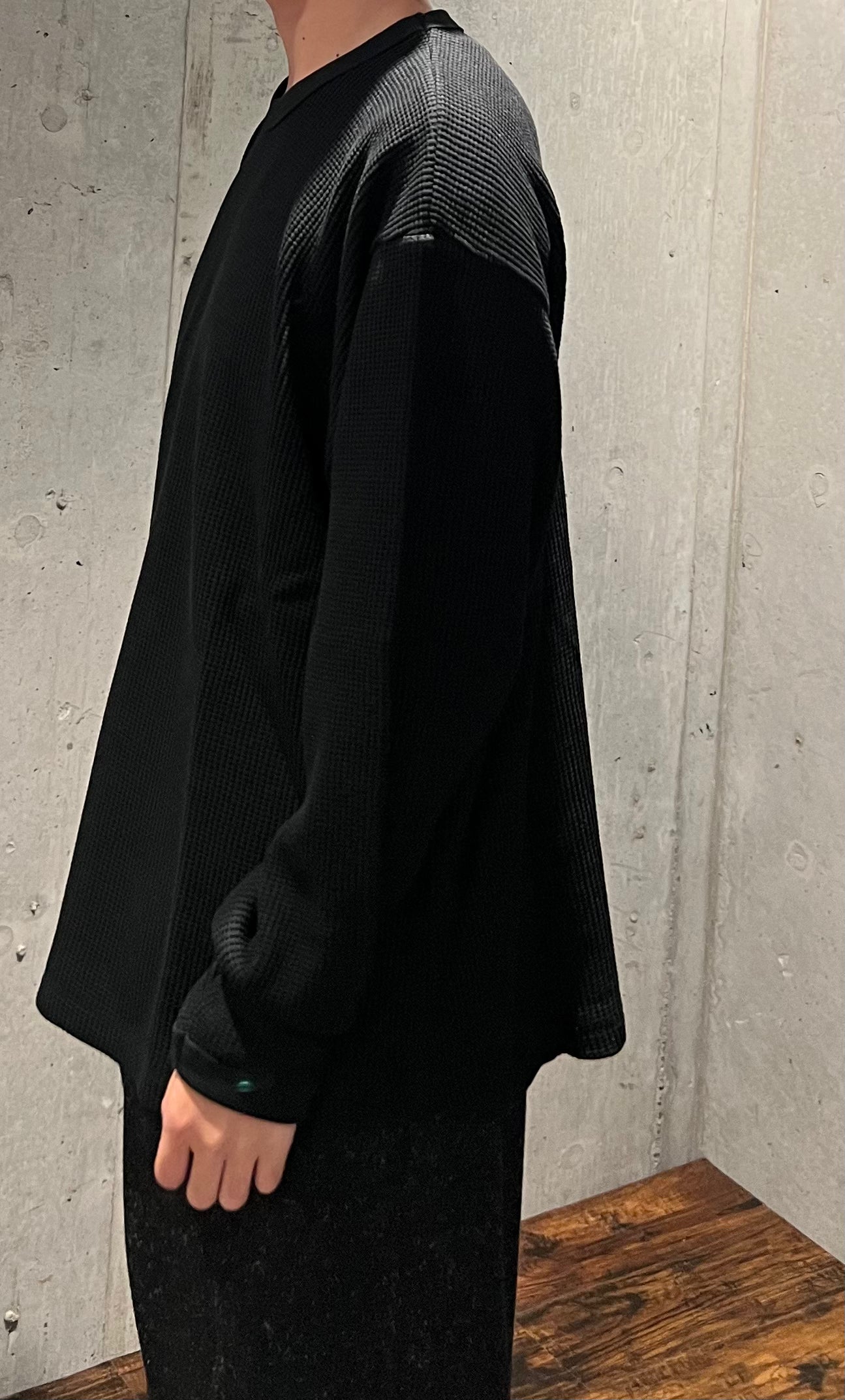 【YOKO SAKAMOTO】CREW NECK PULLOVER (BLACK)