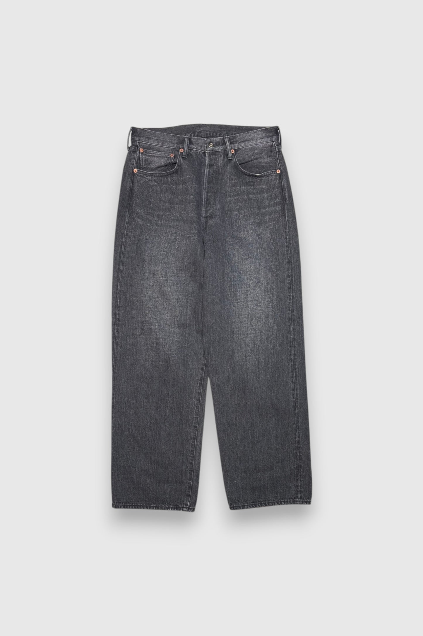 【YOKO SAKAMOTO】5POCKET STRAIGHT PANTS (FADE BLACK)