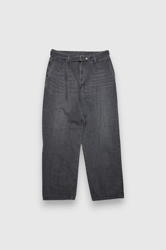 【YOKO SAKAMOTO】BELTED TROUSERS (FADE BLACK)