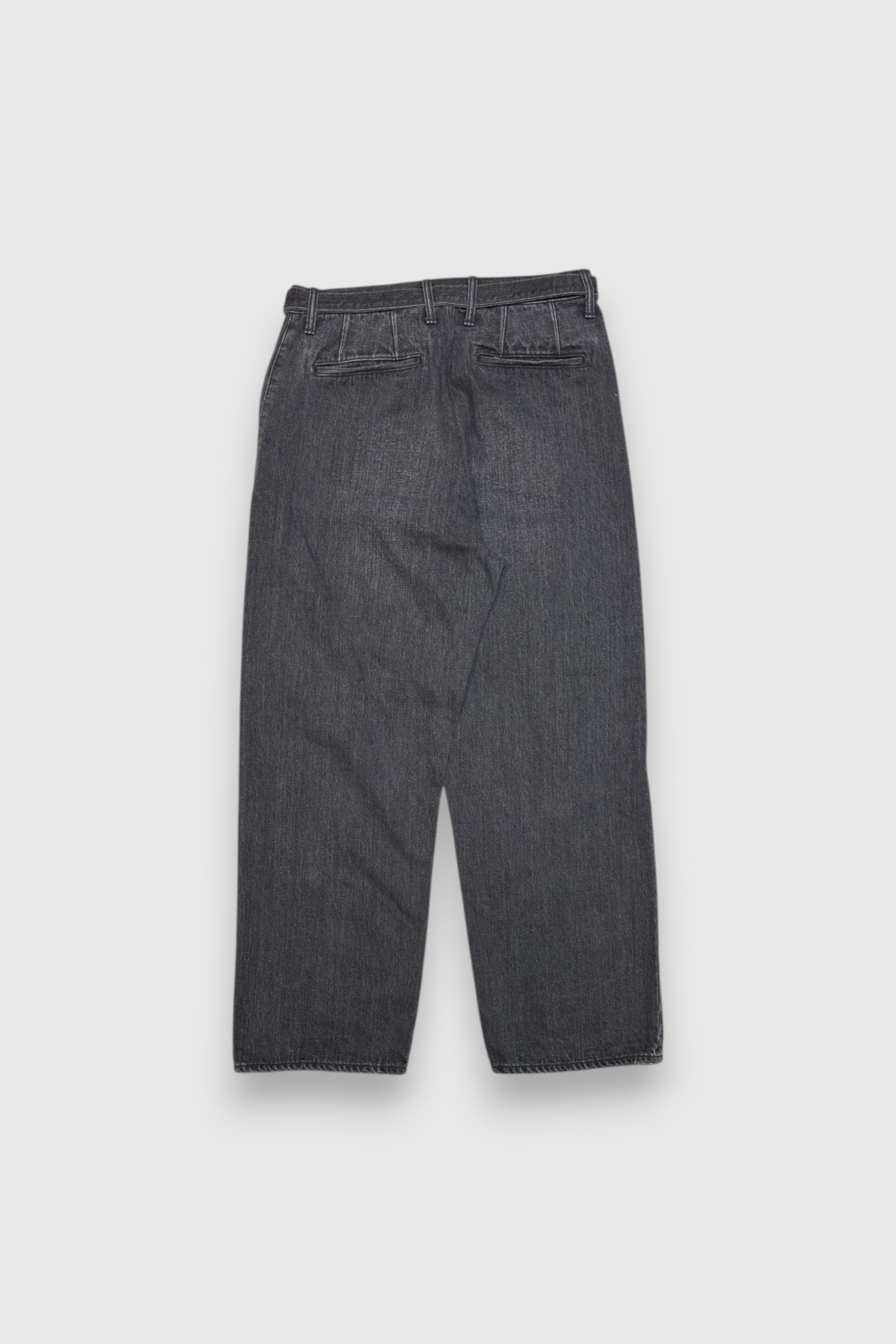 YOKO SAKAMOTO】BELTED TROUSERS (FADE BLACK) – NOUNZ