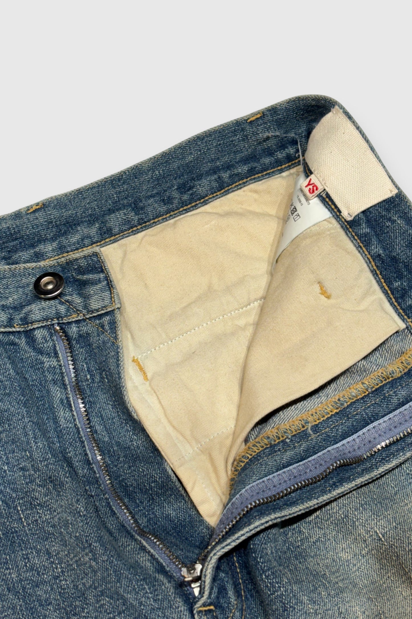 【YOKO SAKAMOTO】BELTED TROUSERS (FADE INDIGO)