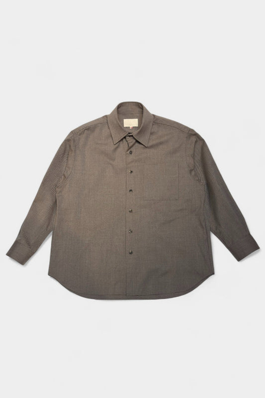 【YOKO SAKAMOTO】BRUSHED WOOL BIG SHIRT