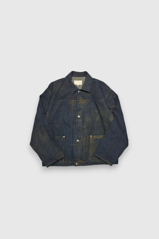 【YOKO SAKAMOTO】PLEATS JACKET (YELLOW OCHRE)