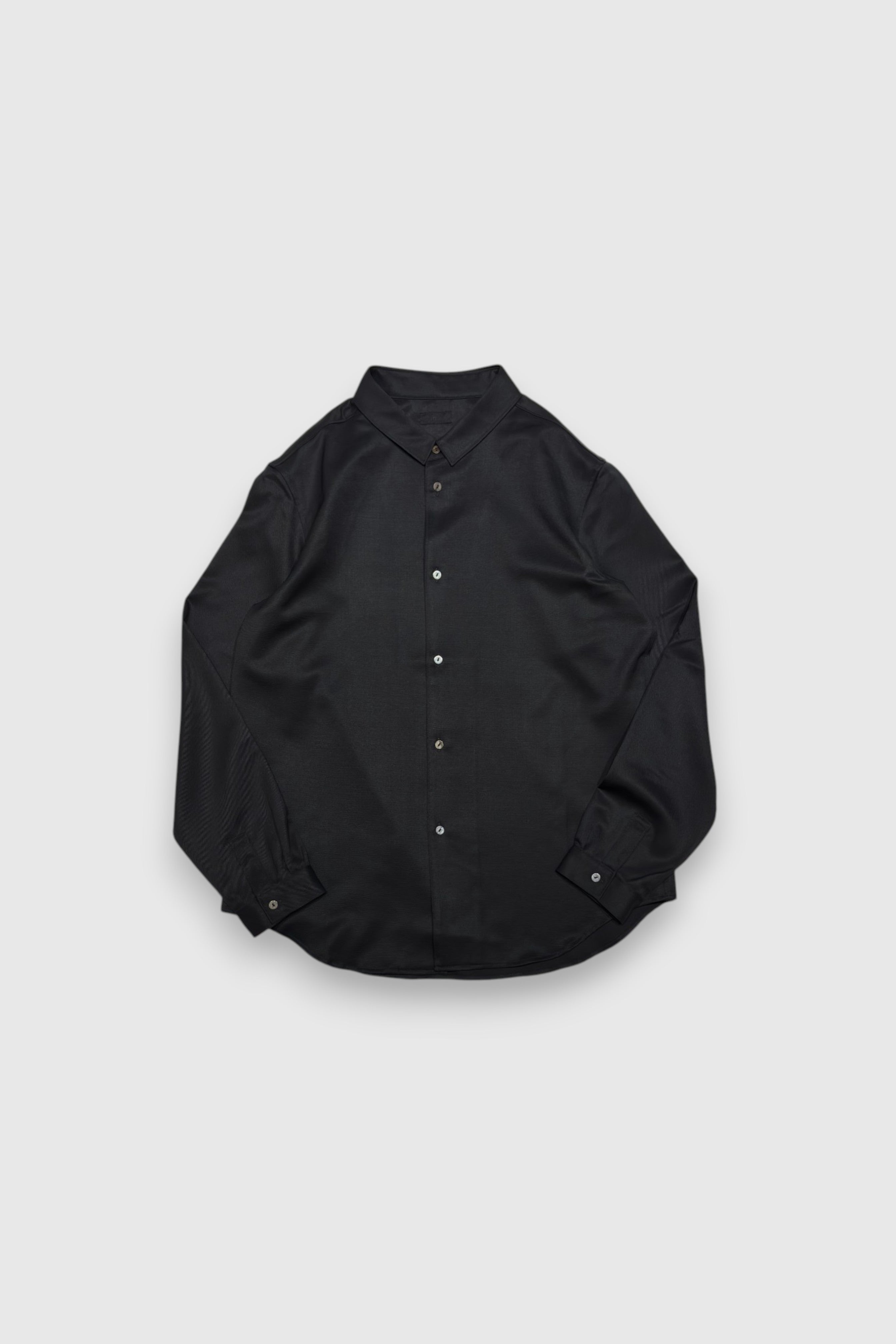 MITTAN レディースシャツ　ブラック MITTAN】ストレッチNMウールシャツ(黒) – NOUNZ