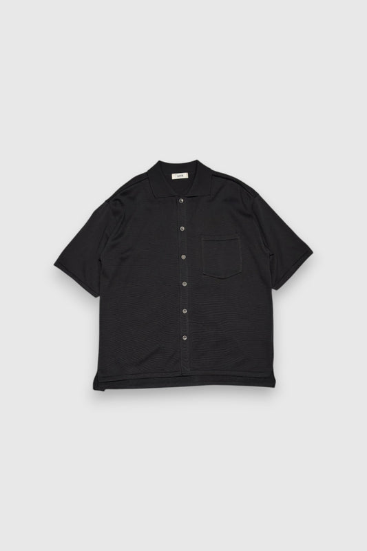 【LOYM】AETHER - GIZA Cotton Knit Shirt(CHARCOAL GRAY)