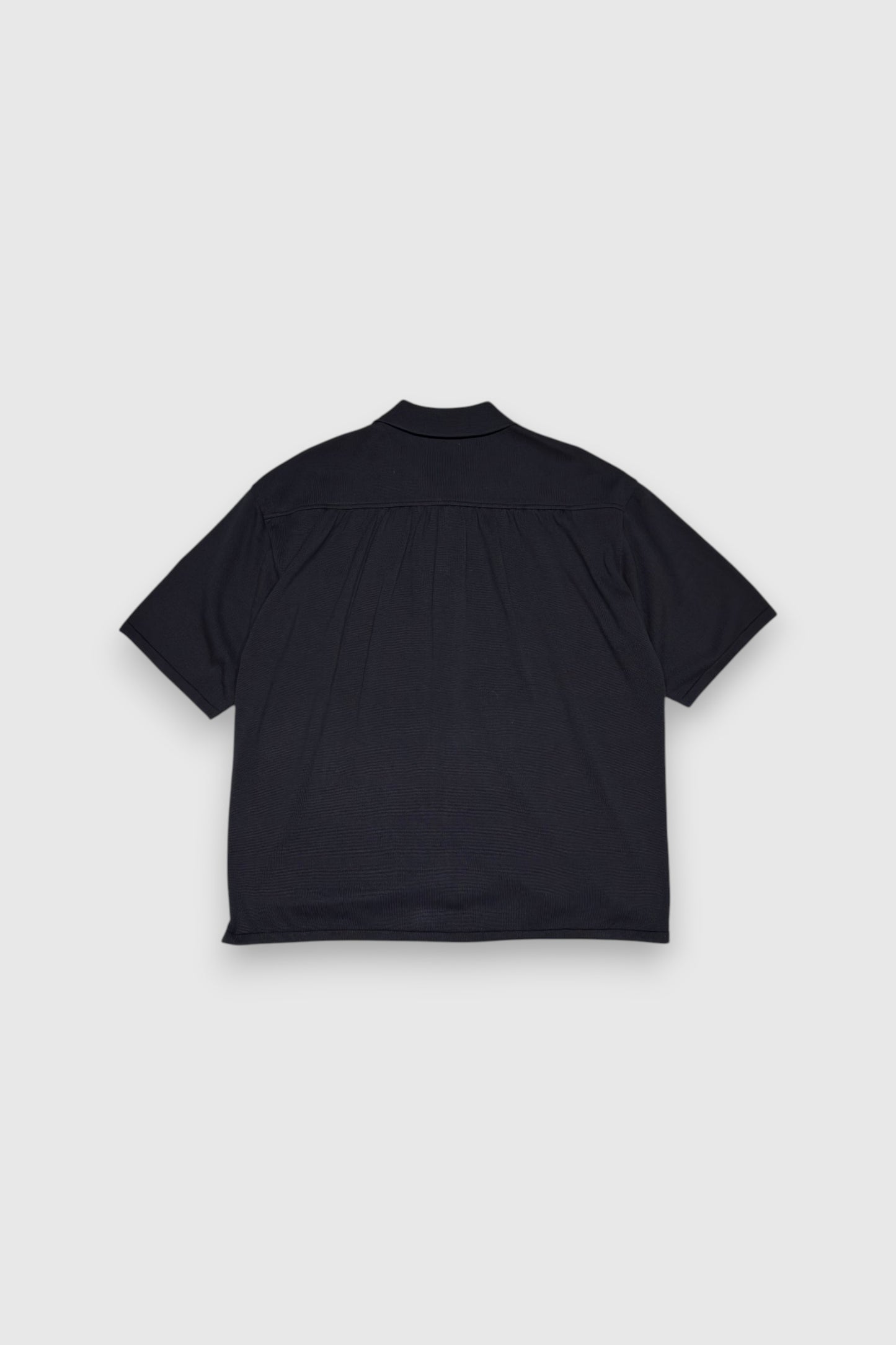 【LOYM】AETHER - GIZA Cotton Knit Shirt(DARK NAVY)