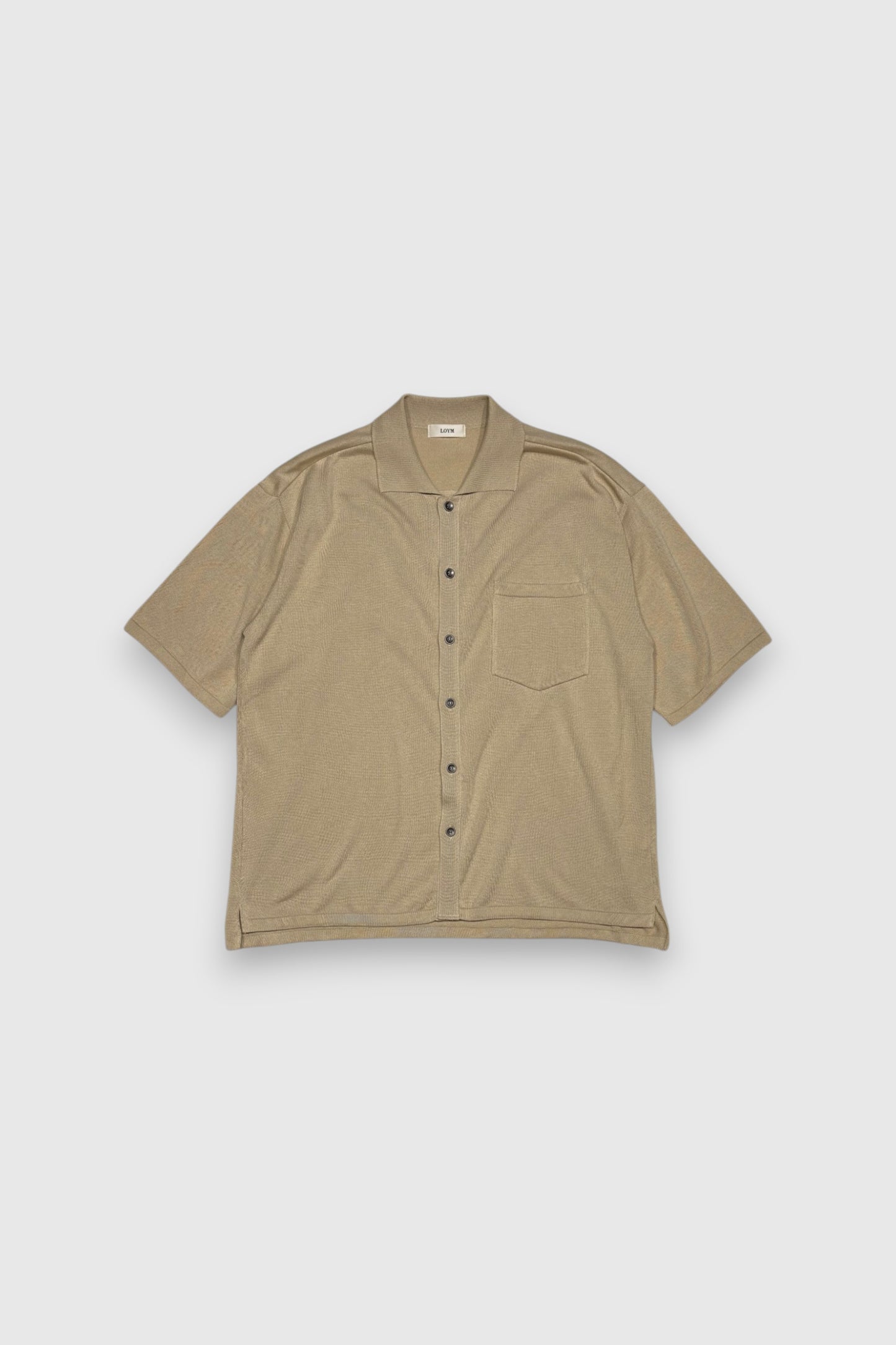 【LOYM】AETHER - GIZA Cotton Knit Shirt(ECRU)