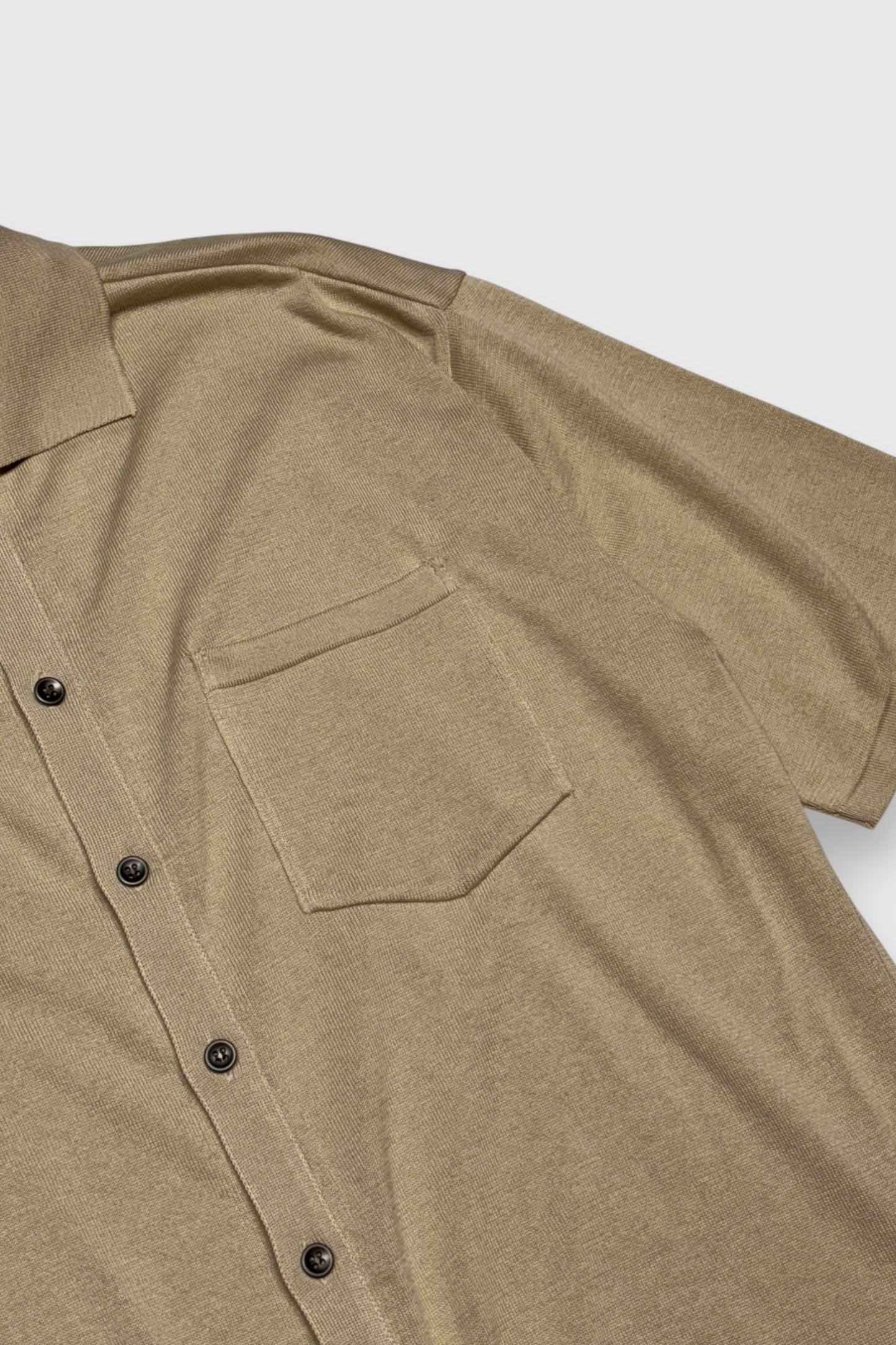 【LOYM】AETHER - GIZA Cotton Knit Shirt(ECRU)